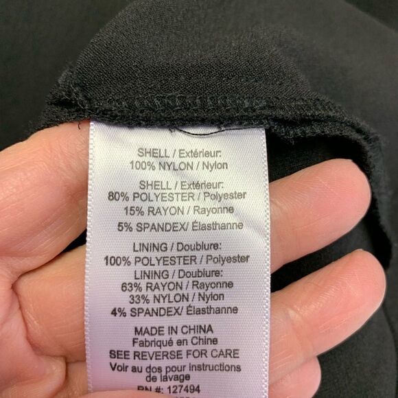 Heartloom Madelyn Black Cocktail Lacy Peplum Dress Size M - Picture 11 of 15